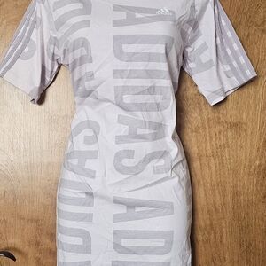 Adidas Light Gray Logo Tee